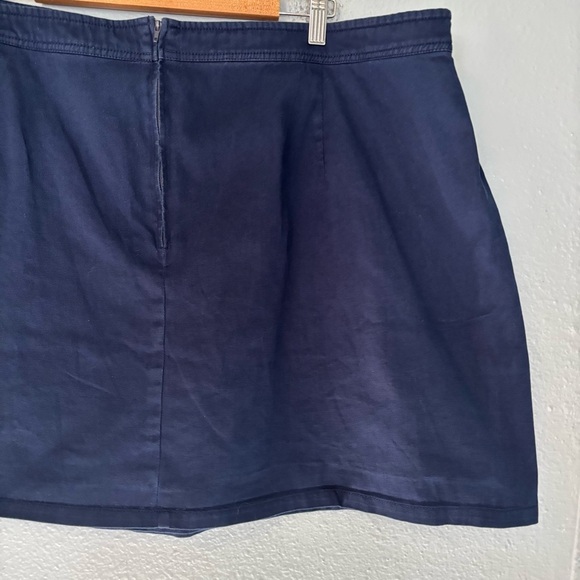 ModCloth Grammar Glam Navy Side Button Retro Mini Skirt Sz 26 Twee Retro - Picture 9 of 11